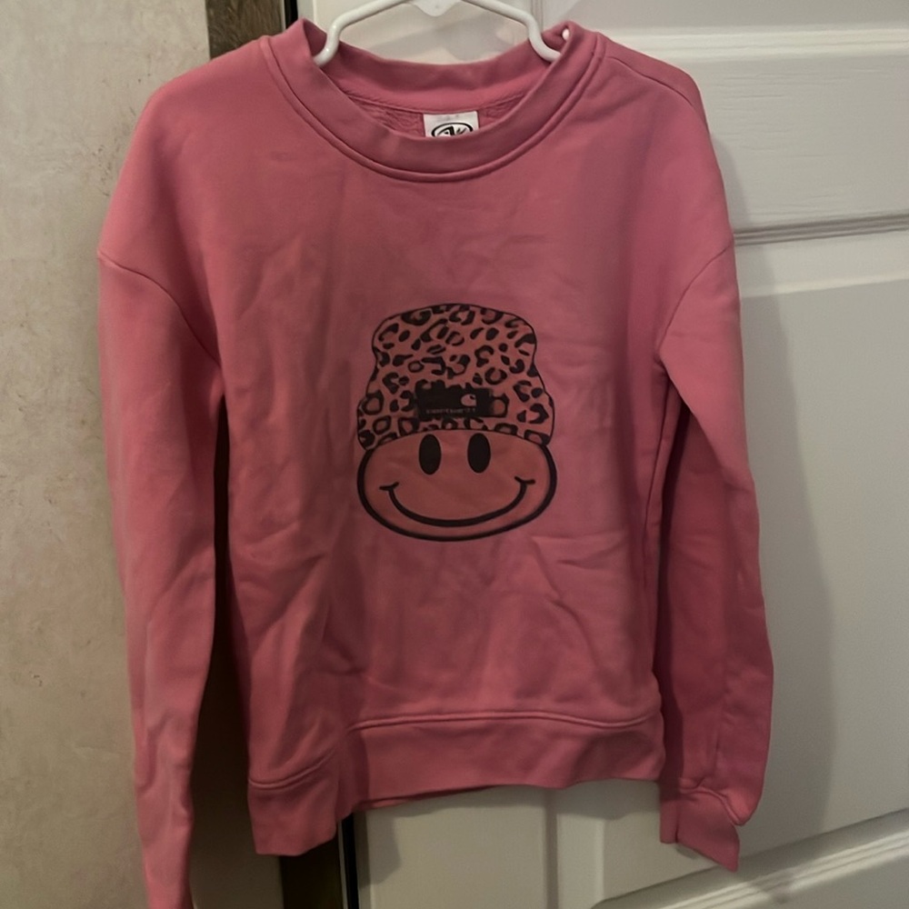 Girls pink crewneck